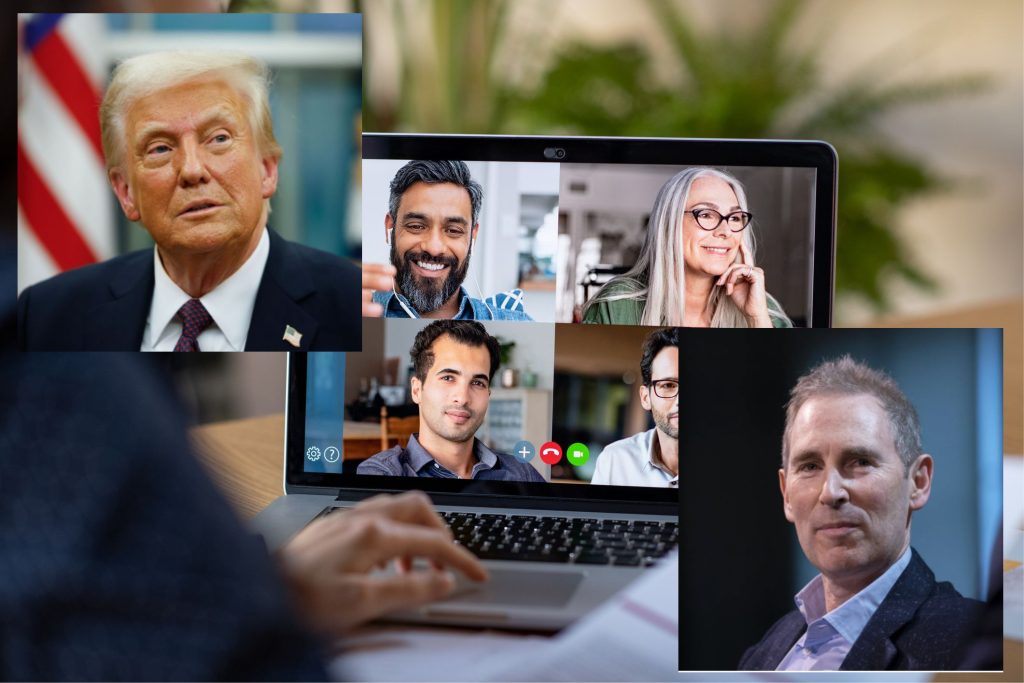 Trump and Andy Jassy
